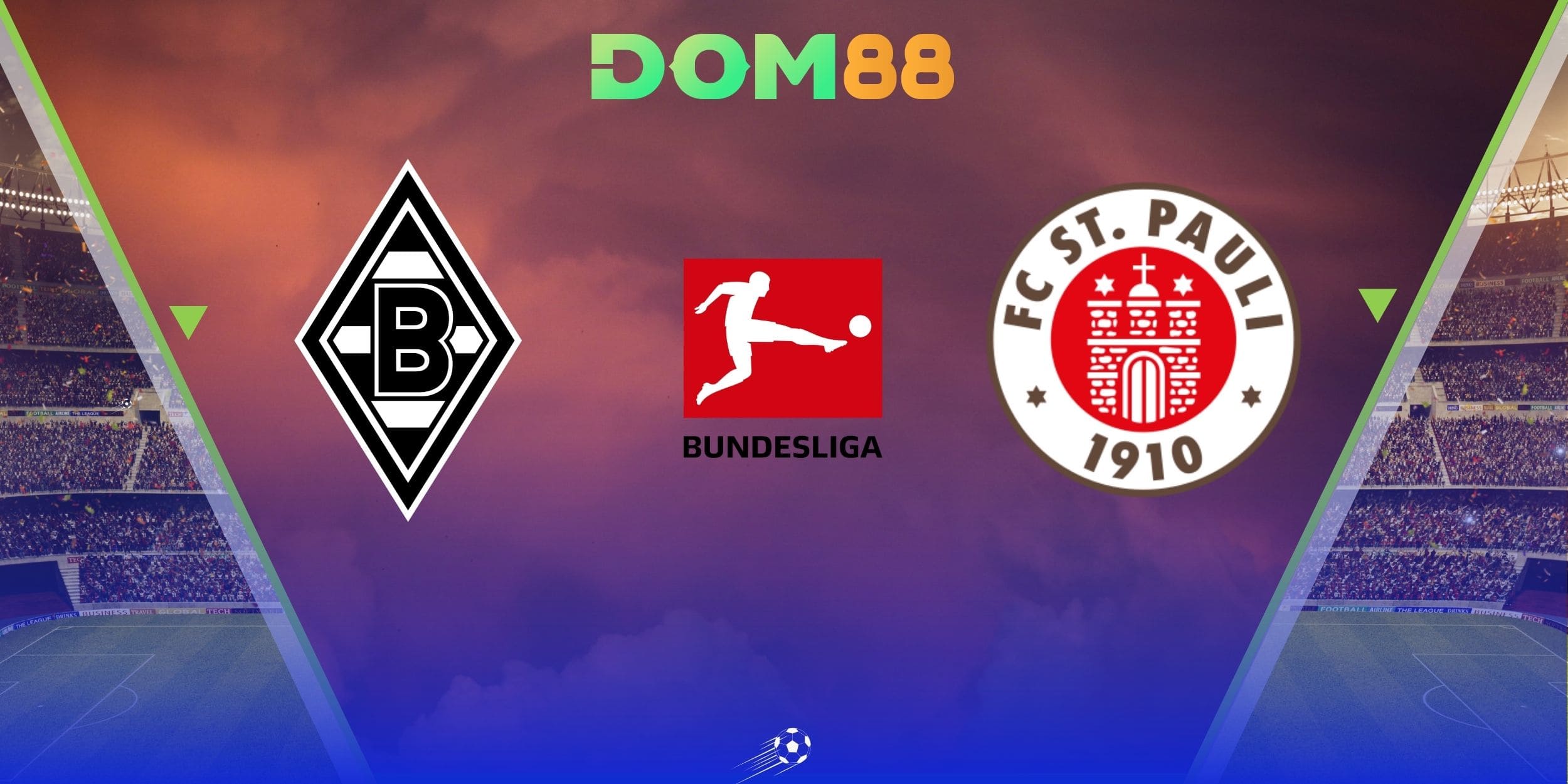 Nhận định nhanh trận đấu giữa Borussia M'gladbach vs St. Pauli tại vòng 26