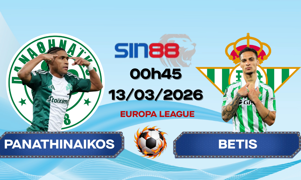 Soi kèo bóng đá Panathinaikos – Betis 00h45 ngày 13/03/2026 – Europa League