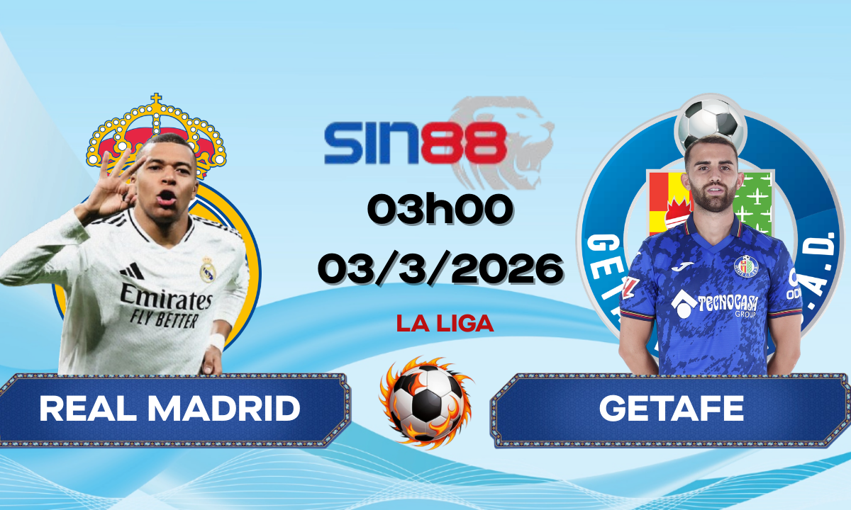 Soi kèo bóng đá Real Madrid – Getafe 03h00 ngày 03/03/2026 – La Liga
