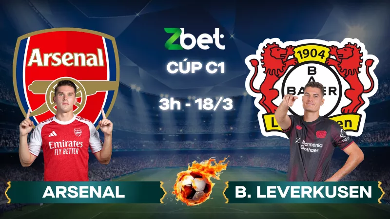 Nhận định soi kèo Arsenal vs Bayer Leverkusen – 03h00 18/03/2026 – Cúp C1