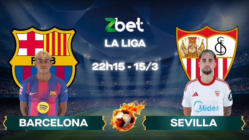 Nhận định soi kèo Barcelona vs Sevilla – 22h15 15/03/2026 – La Liga