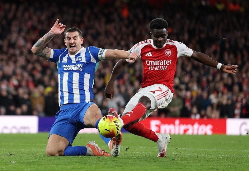 Phong độ các trận đấu gần đây của - Brighton vs Arsenal