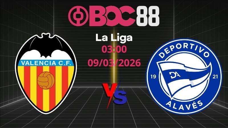 Soi Kèo Valencia vs Alaves | 03:00 09/03/2026 – La Liga