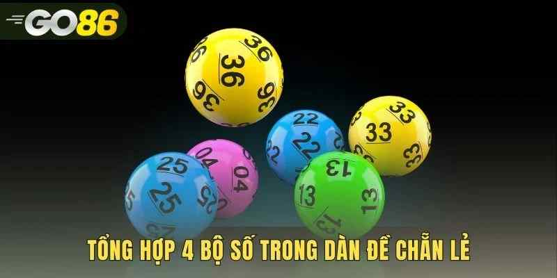 Dàn đề chẵn lẻ phân thành bốn nhóm số riêng biệt