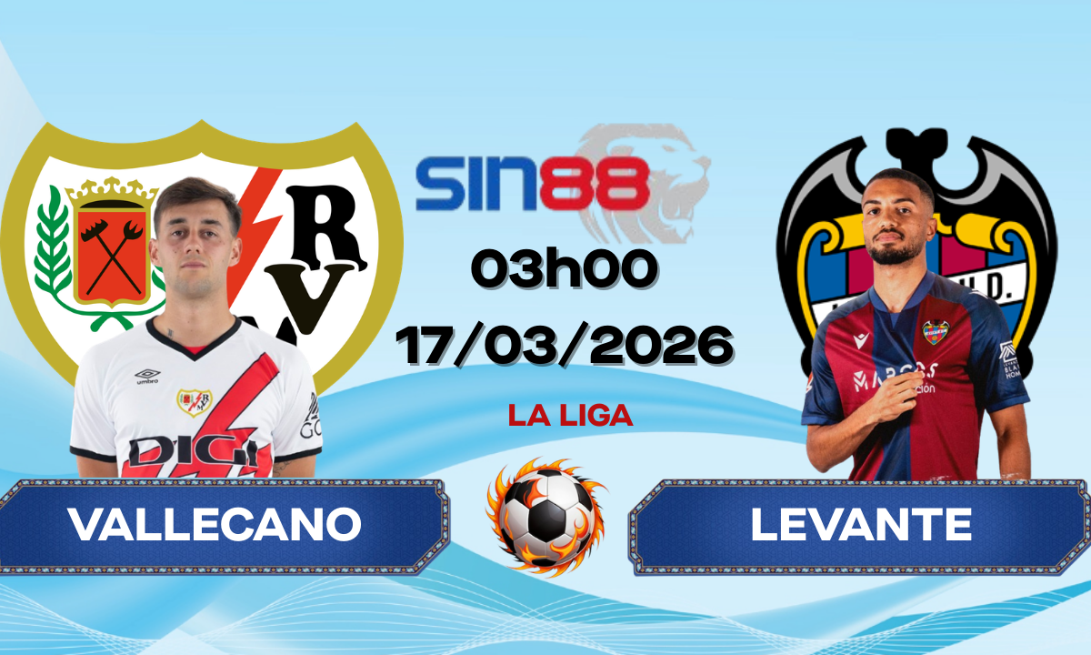 Soi kèo bóng đá Rayo Vallecano - Levante 03h00 ngày 17/03/2026 - La Liga