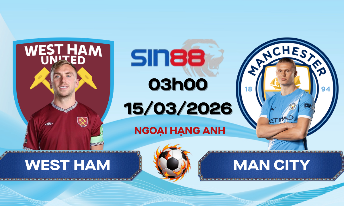 Soi kèo bóng đá West Ham – Manchester City 03h00 ngày 15/03/2026 – Ngoại hạng Anh