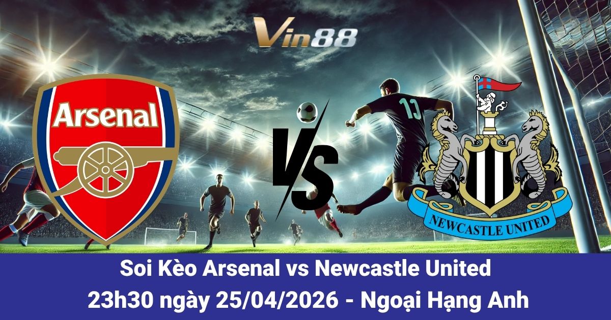 Soi Kèo Arsenal Vs Newcastle United Ngày 25/04/2026 – Ngoại Hạng Anh Vòng 34
