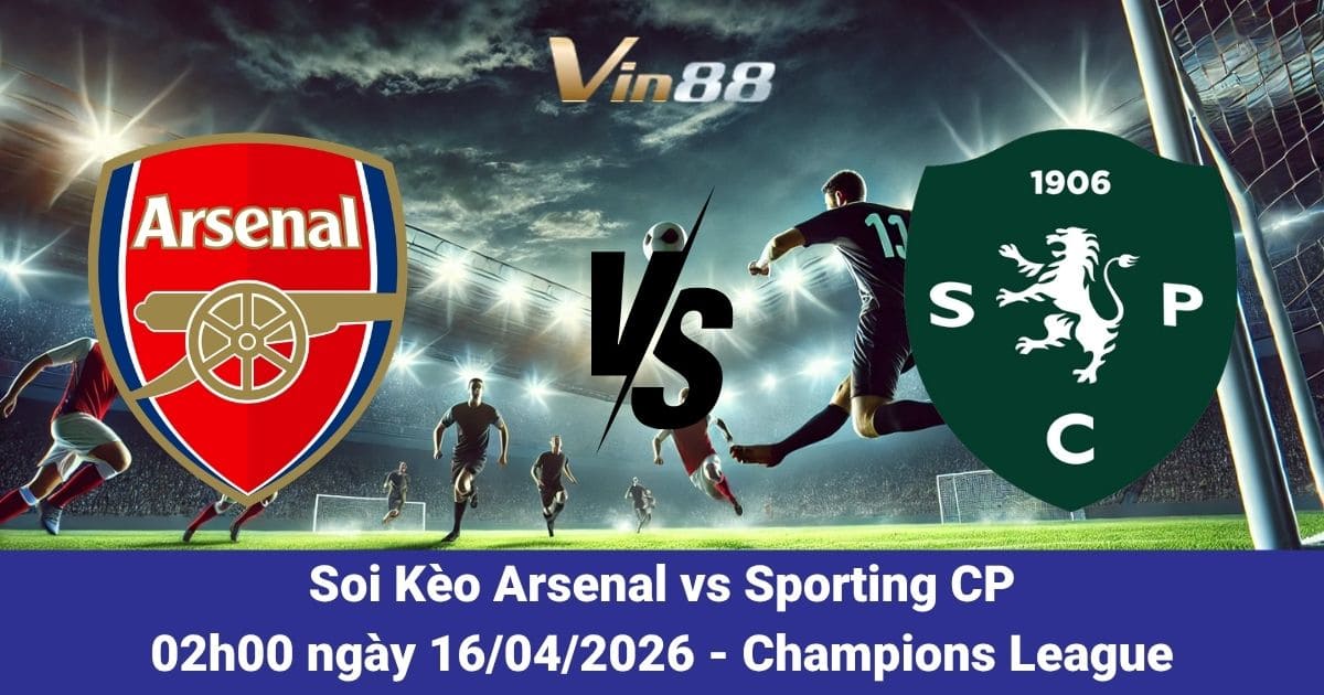 Soi Kèo Arsenal Vs Sporting CP Ngày 16/04/2026