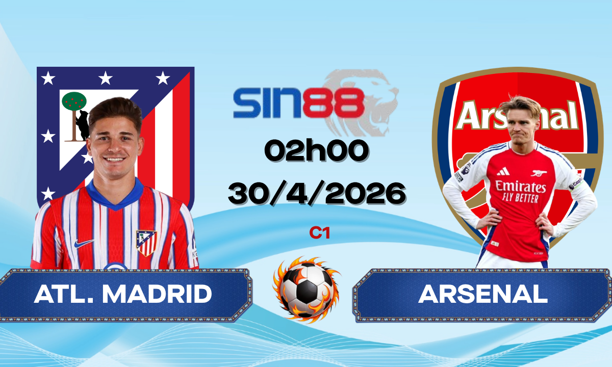 Soi kèo bóng đá Atl. Madrid – Arsenal 02h00 ngày 30/04/2026 – Champions League