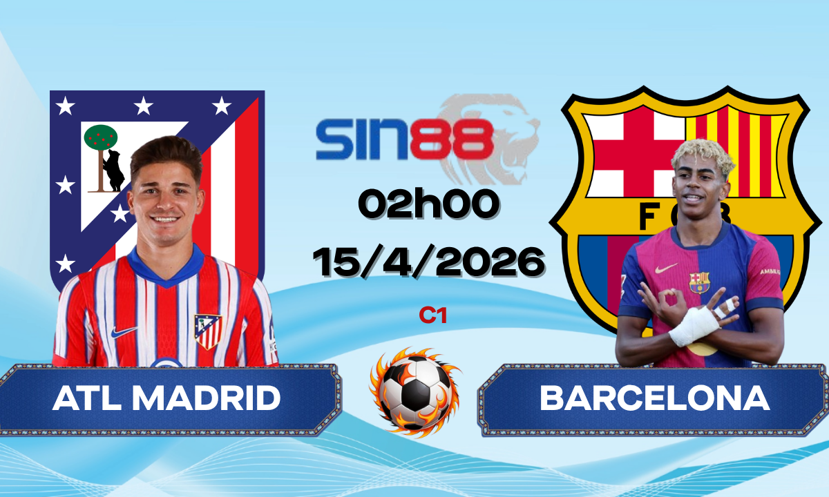 Soi kèo bóng đá Atl Madrid – Barcelona 02h00 ngày 15/04/2026 – Champions League