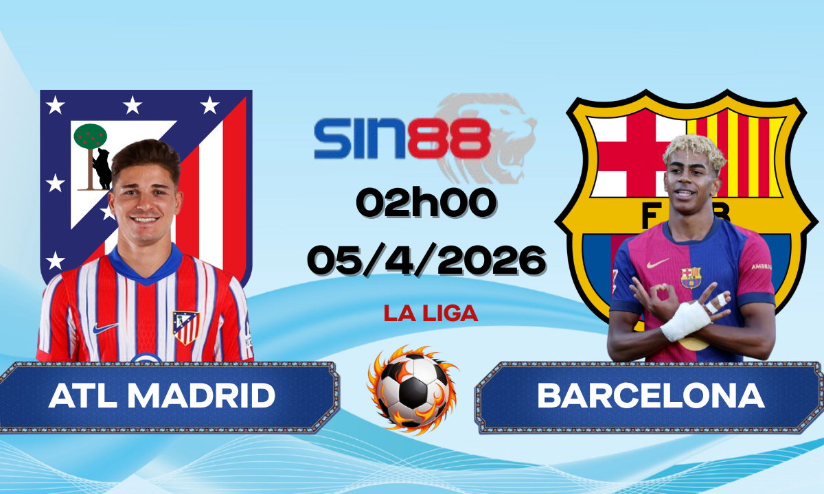 Soi kèo bóng đá Atl Madrid – Barcelona 02h00 ngày 05/04/2026 – La Liga