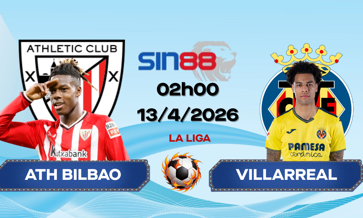Soi kèo bóng đá Ath Bilbao – Villarreal 02h00 ngày 13/04/2026 – La Liga