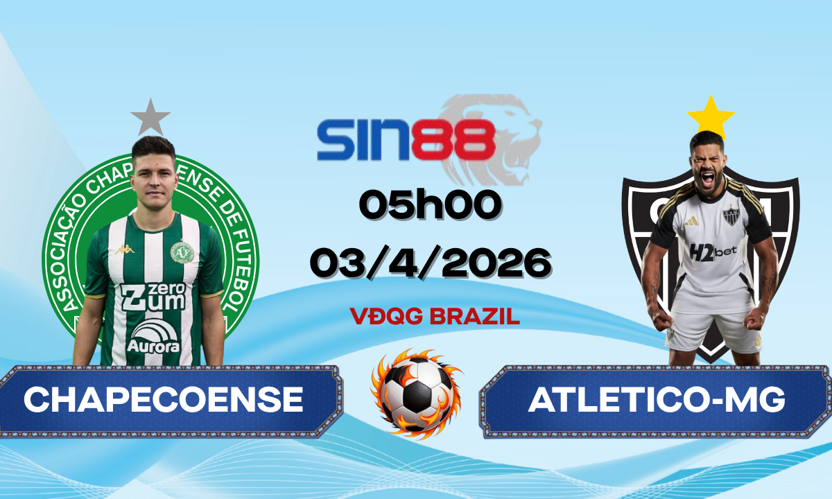 Soi kèo bóng đá Chapecoense-SC – Atletico-MG 05h00 ngày 03/04/2026 – VĐQG Brazil
