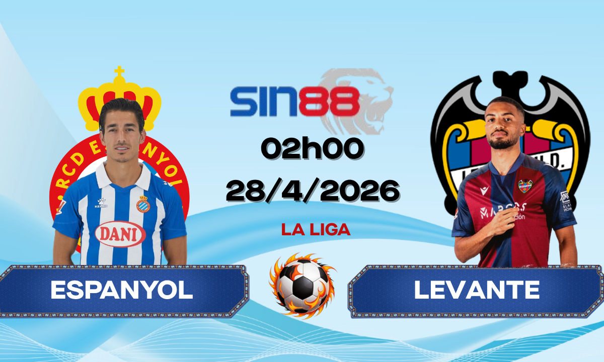Soi kèo bóng đá Espanyol - Levante 02h00 ngày 28/04/2026 - La Liga