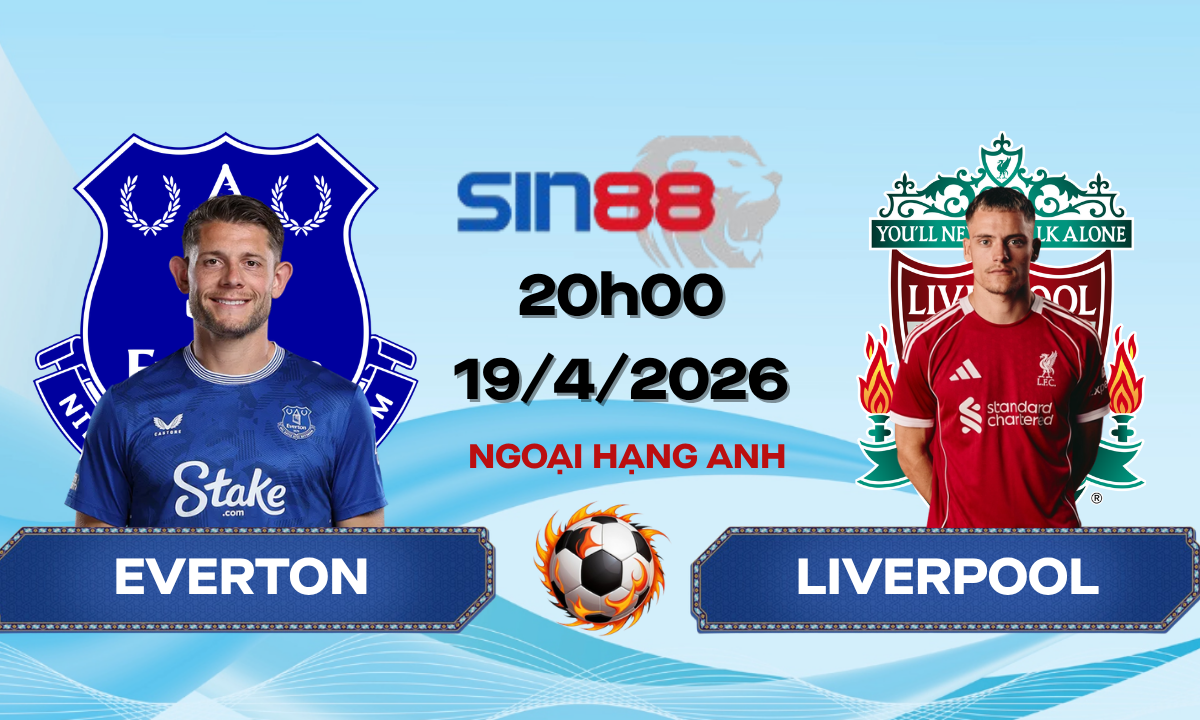 Soi kèo bóng đá Everton – Liverpool 20h00 ngày 19/04/2026 – Ngoại hạng Anh