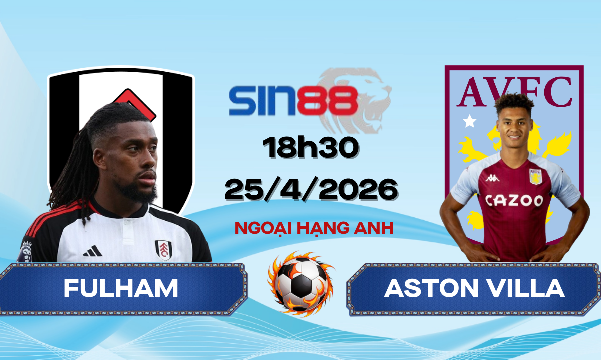 Soi kèo bóng đá Fulham – Aston Villa 18h30 ngày 25/04/2026 – Ngoại hạng Anh