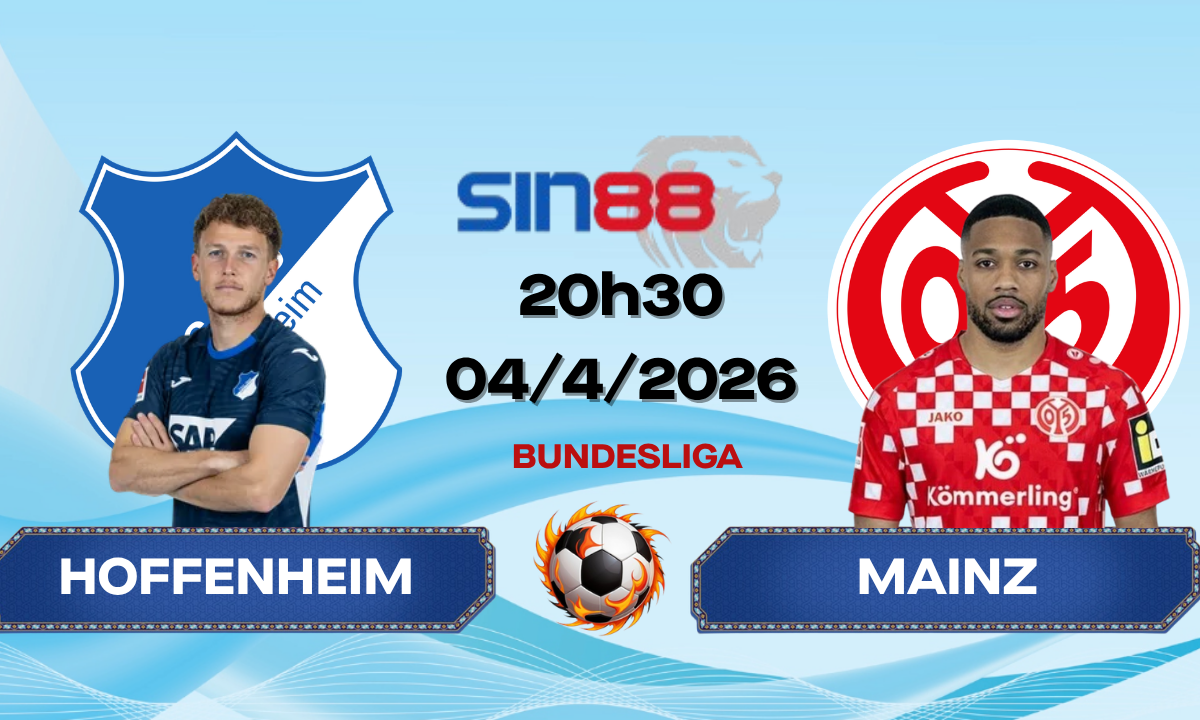 Soi kèo bóng đá Hoffenheim – Mainz 20h30 ngày 04/04/2026 – Bundesliga