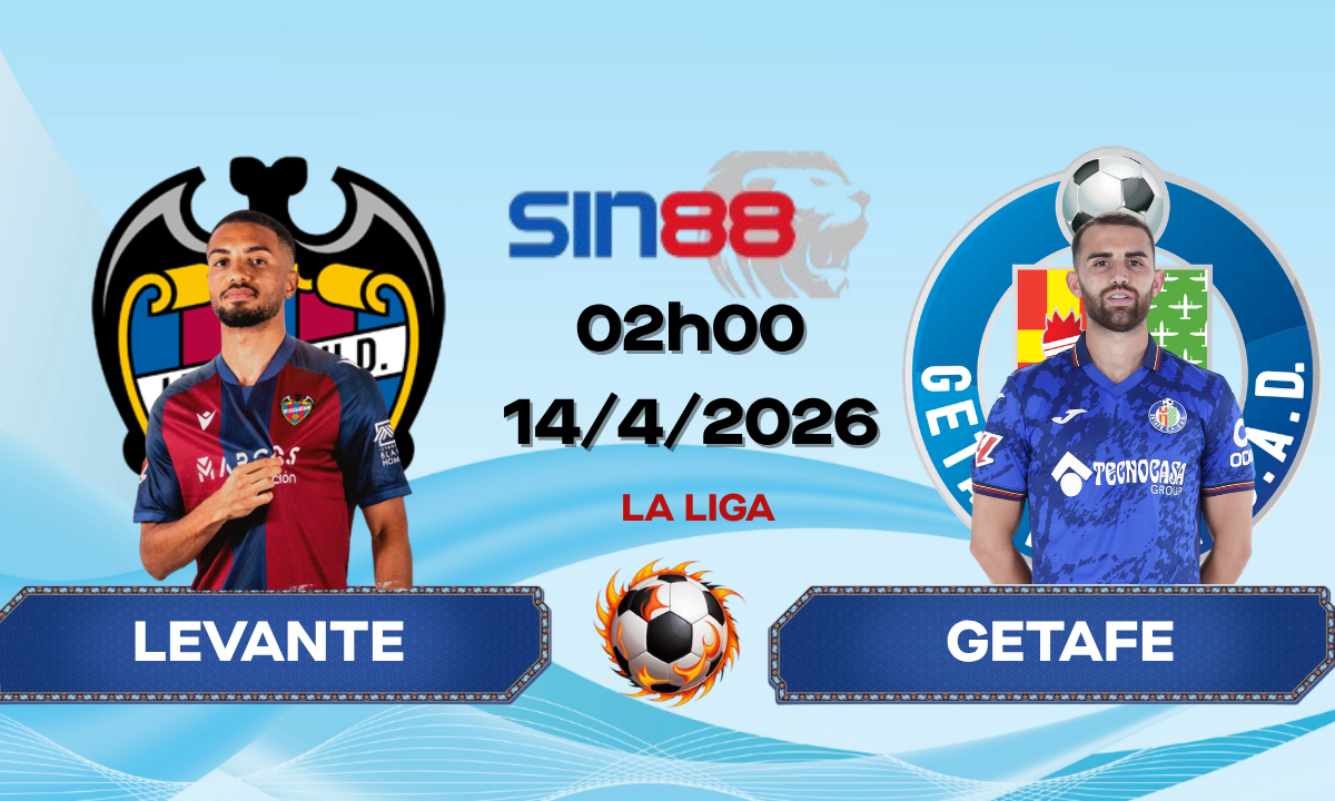 Soi kèo bóng đá Levante – Getafe 02h00 ngày 14/04/2026 – La Liga