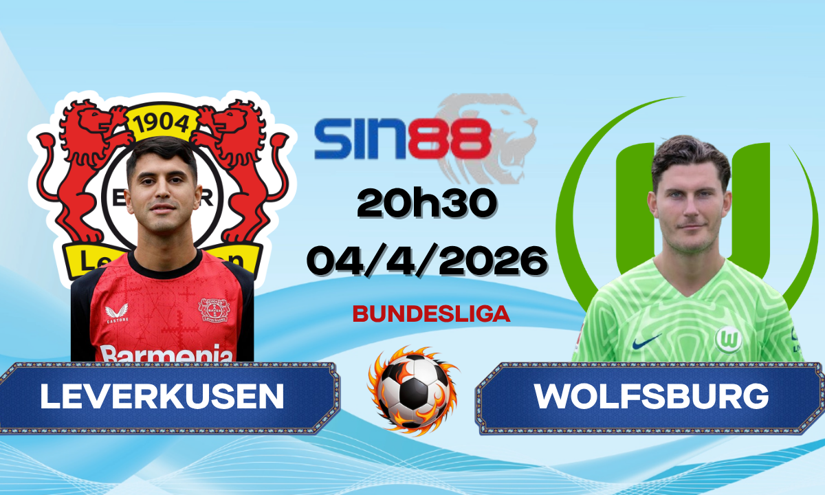 Soi kèo bóng đá Bayer Leverkusen - Wolfsburg 20h30 ngày 04/04/2026 - Bundesliga