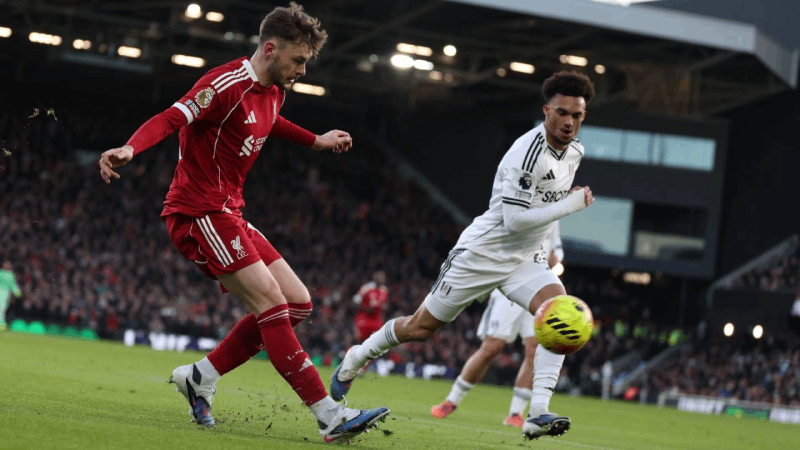 Thành tích thi đấu gần đây của Liverpool vs Fulham
