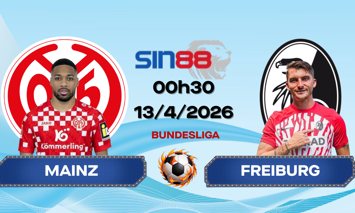 Soi kèo bóng đá Mainz – Freiburg 00h30 ngày 13/04/2026 – Bundesliga