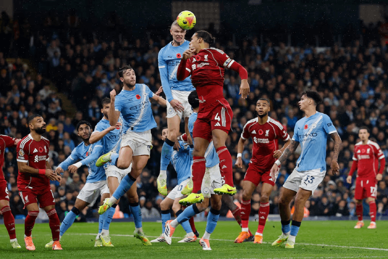 Thành tích thi đấu gần đây của Man City vs Liverpool