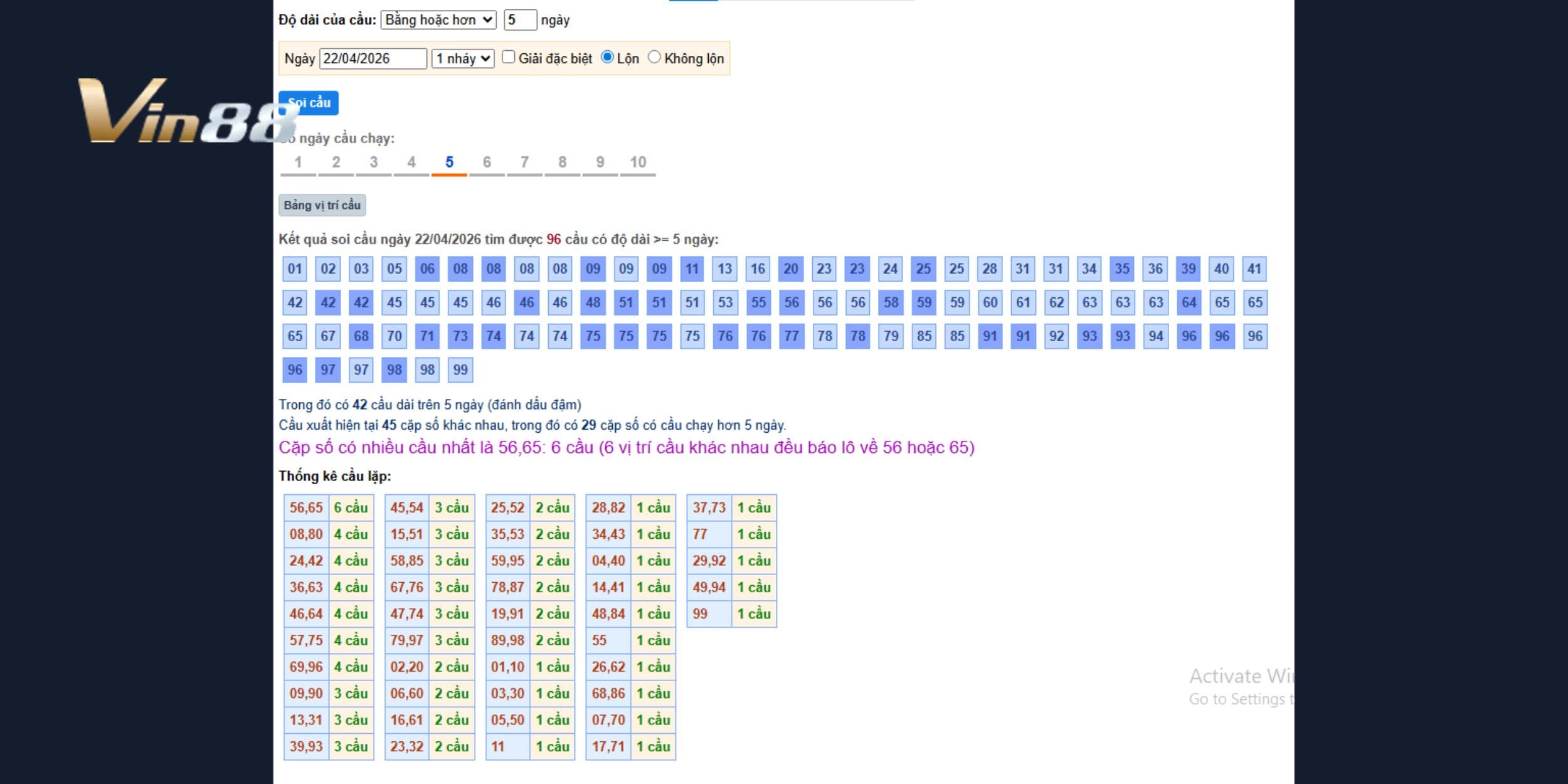 Phân tích cầu Bạch Kim giúp dự đoán xổ số miền Bắc chính xác hơn