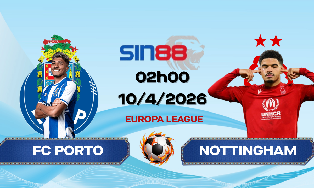 Soi kèo bóng đá FC Porto - Nottingham 02h00 ngày 10/04/2026 - Europa League