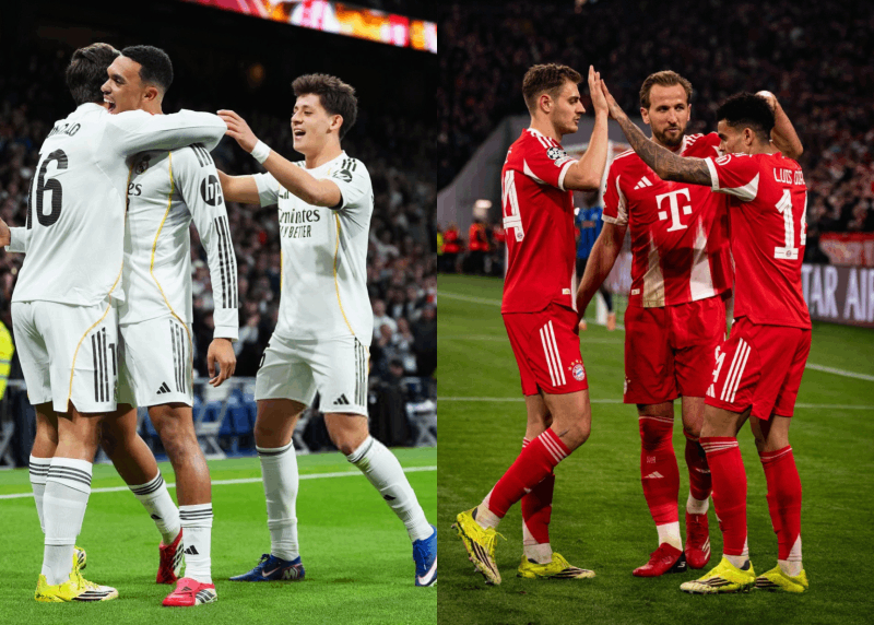 Thành tích thi đấu gần đây của Real Madrid vs Bayern Munich