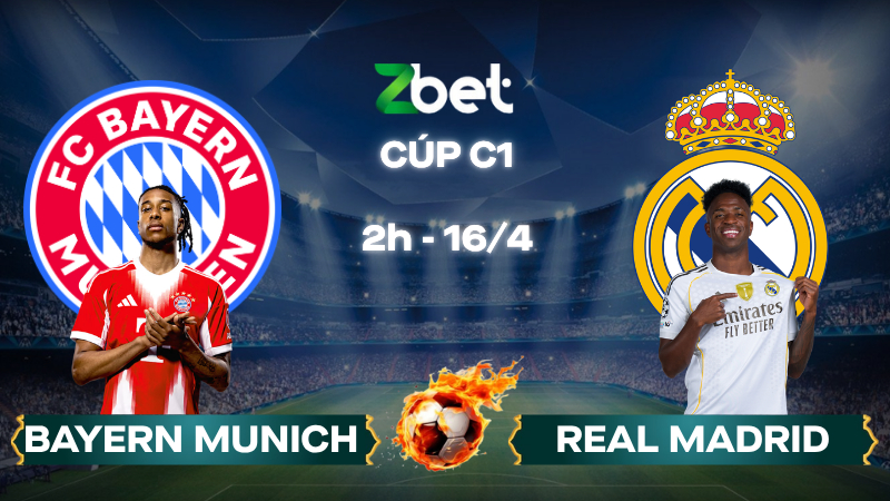 Nhận định soi kèo Bayern Munich vs Real Madrid – 02h00 16/04/2026 – Cúp C1