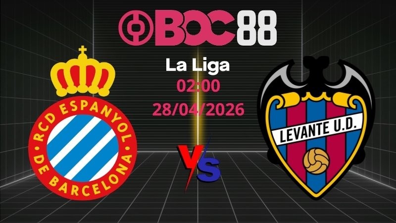 Soi Kèo Espanyol vs Levante | 02:00 28/04/2026 - La Liga
