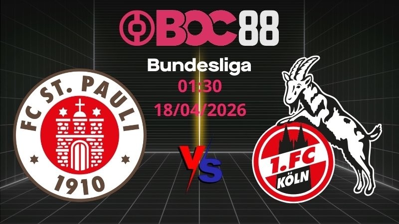 Soi Kèo St Pauli vs Koln | 01:30 18/04/2026 – Bundesliga