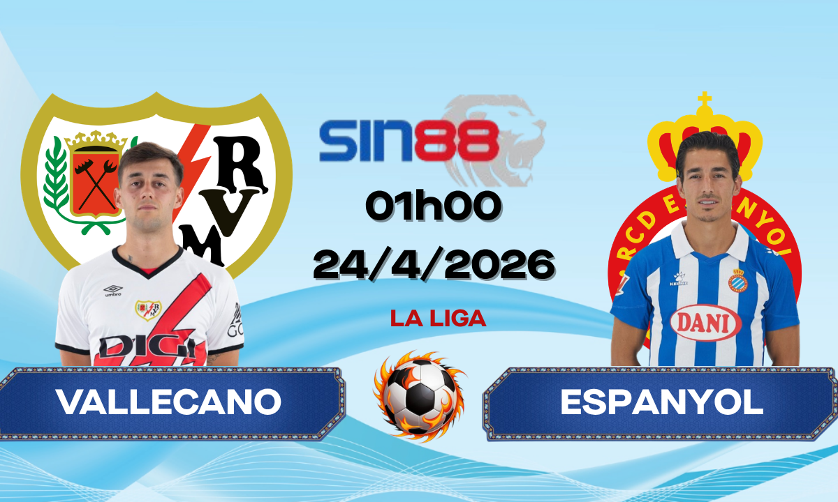 Soi kèo bóng đá Rayo Vallecano - Espanyol 01h00 ngày 24/04/2026 - La Liga