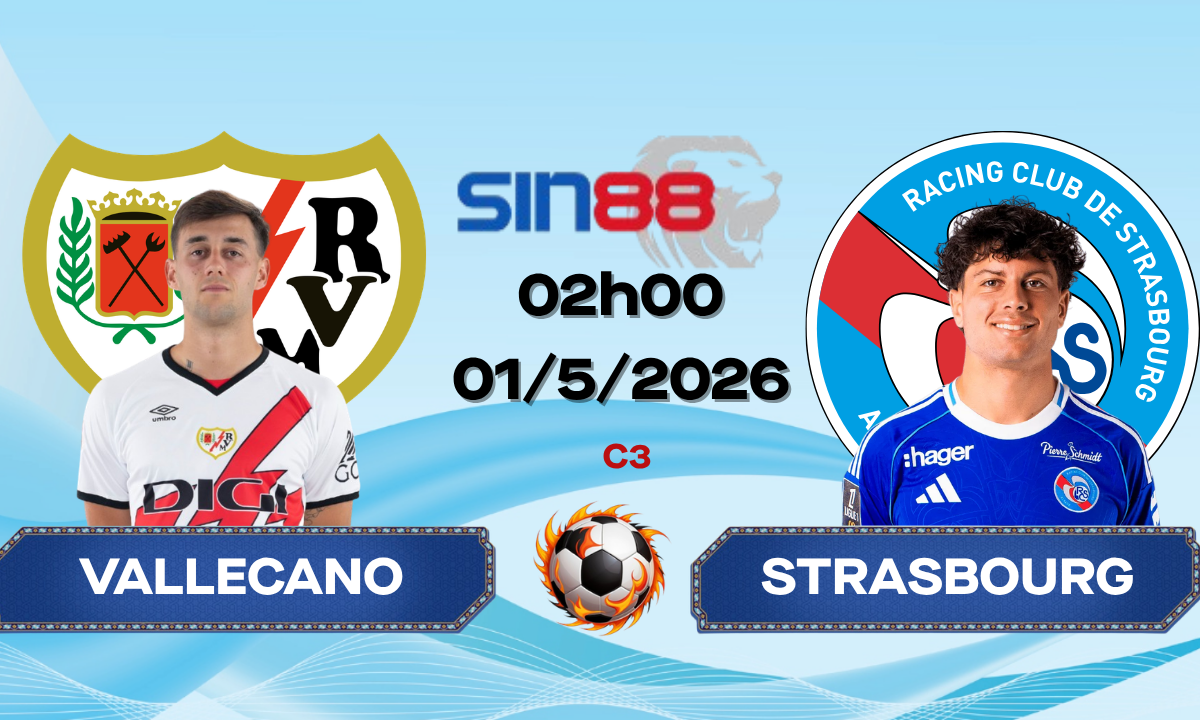 Soi kèo bóng đá Rayo Vallecano – Strasbourg 02h00 ngày 01/05/2026 – Conference League