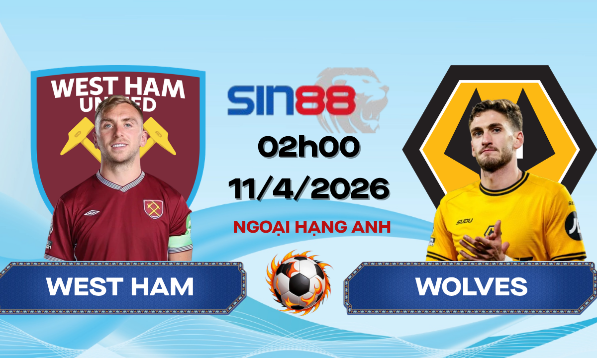 Soi kèo bóng đá West Ham – Wolves 02h00 ngày 11/04/2026 – Ngoại hạng Anh
