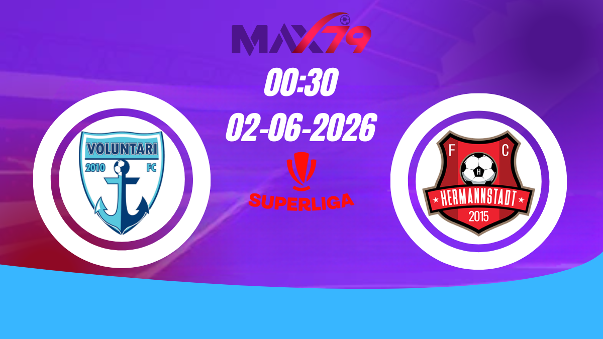 Soi kèo Voluntari vs Hermannstadt | 00h30 – 02/06/2026 – VĐQG Romania