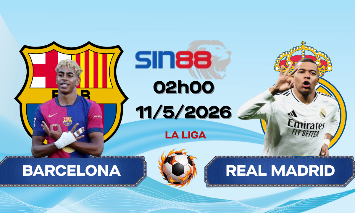 Soi kèo bóng đá Barcelona - Real Madrid 02h00 ngày 11/05/2026 - La Liga