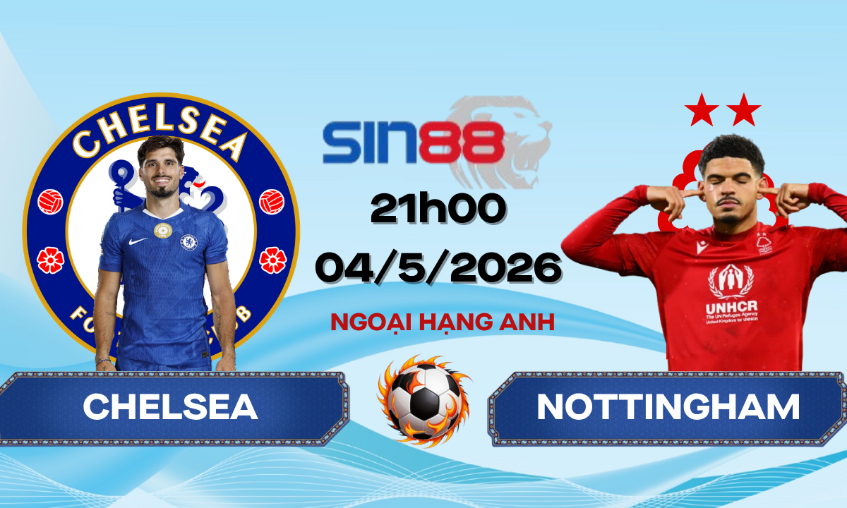 Soi kèo bóng đá Chelsea – Nottingham 21h00 ngày 04/05/2026 – Ngoại hạng Anh