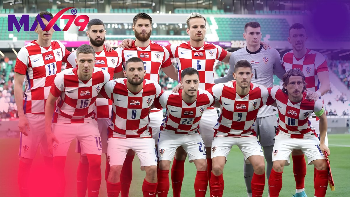 Đội hình Croatia với trục thủ môn - trung vệ - tiền vệ quyết định sức mạnh