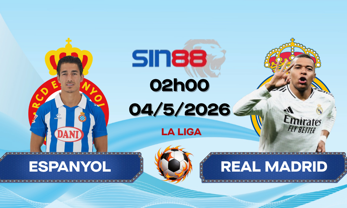 Soi kèo bóng đá Espanyol – Real Madrid 02h00 ngày 04/05/2026 – La Liga