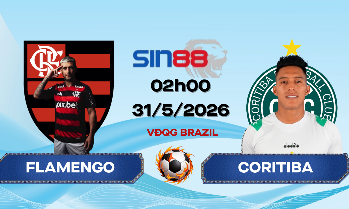 Soi kèo bóng đá Flamengo RJ - Coritiba 02h00 ngày 31/05/2026 - VĐQG Brazil