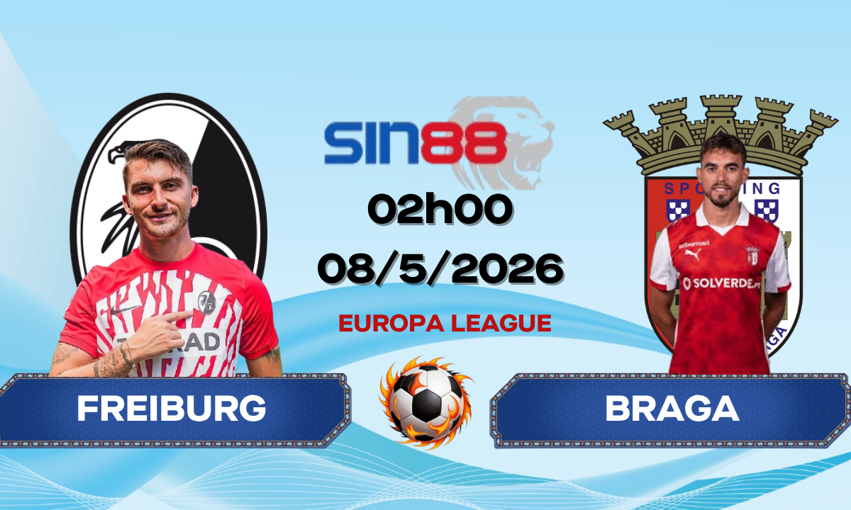 Soi kèo bóng đá Freiburg - Braga 02h00 ngày 08/05/2026 - Europa League
