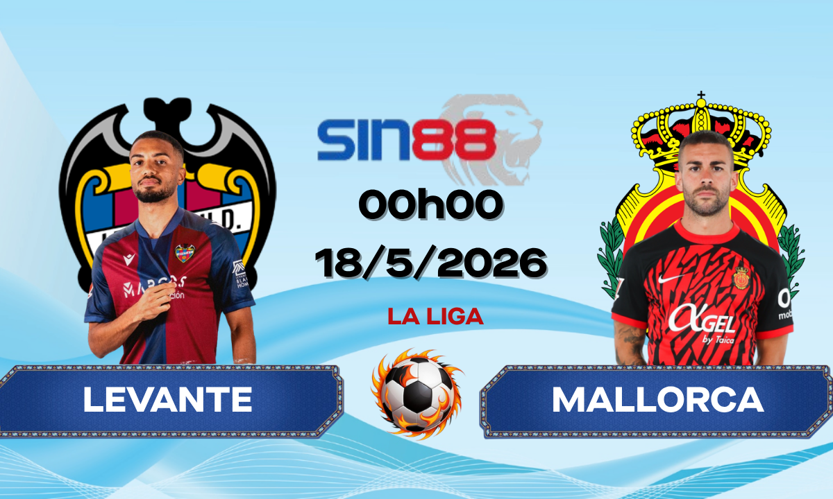 Soi kèo bóng đá Levante - Mallorca 00h00 ngày 18/05/2026 - La Liga