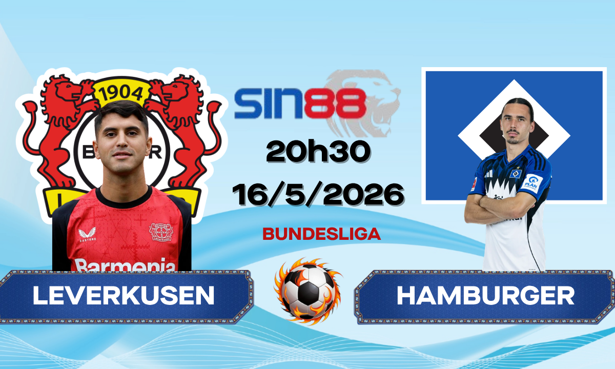 Soi kèo bóng đá Bayer Leverkusen - Hamburger SV 20h30 ngày 16/05/2026 - Bundesliga