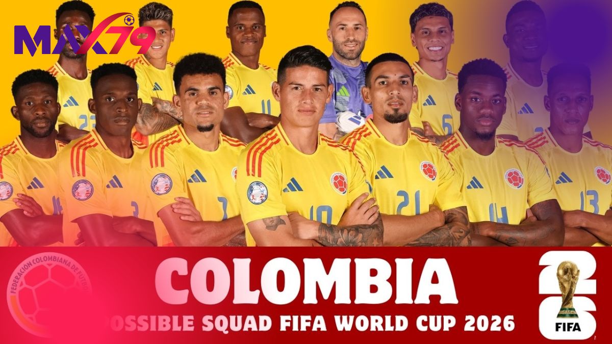 Lịch thi đấu chính thức của Colombia tại vòng bảng World Cup 2026