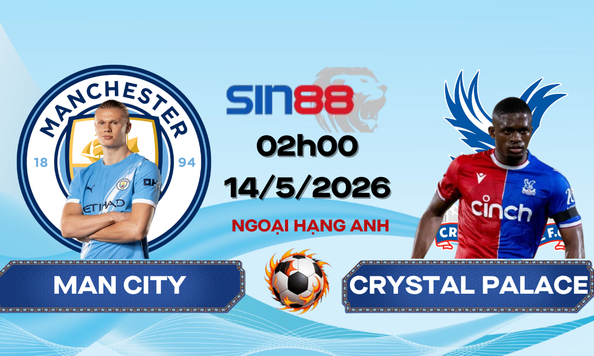 Soi kèo bóng đá Manchester City - Crystal Palace 02h00 ngày 14/05/2026 - Ngoại hạng Anh