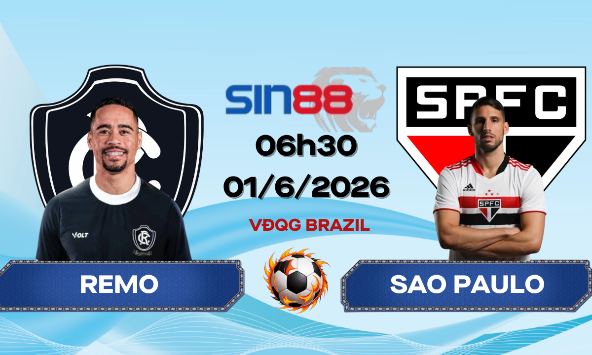 Soi kèo bóng đá Remo – Sao Paulo 06h30 ngày 01/06/2026 – VĐQG Brazil