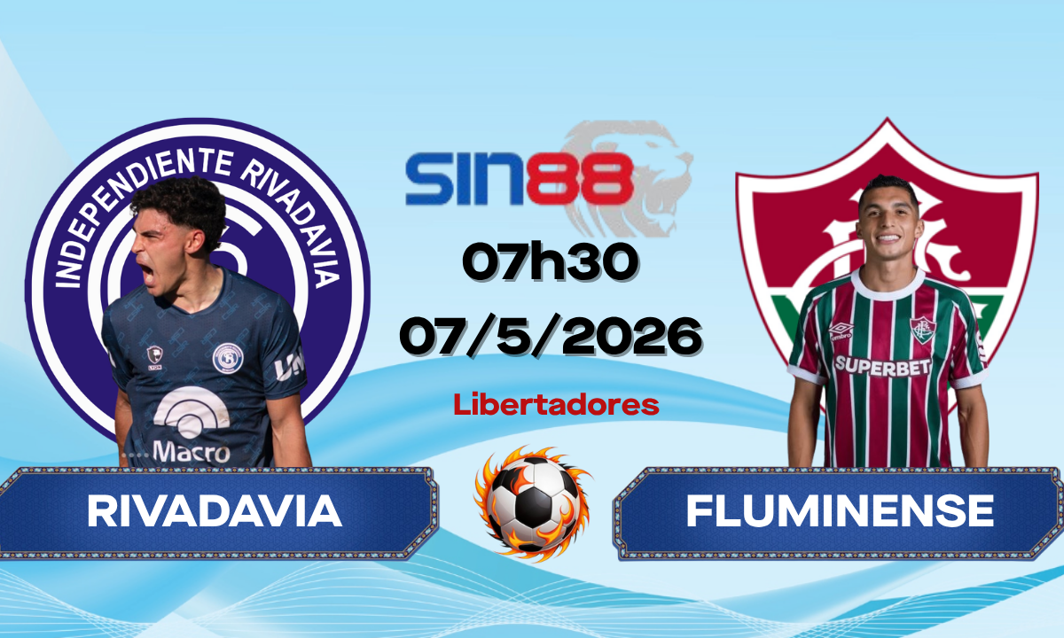 Soi kèo bóng đá Ind. Rivadavia - Fluminense 07h30 ngày 07/05/2026 - Copa Libertadores