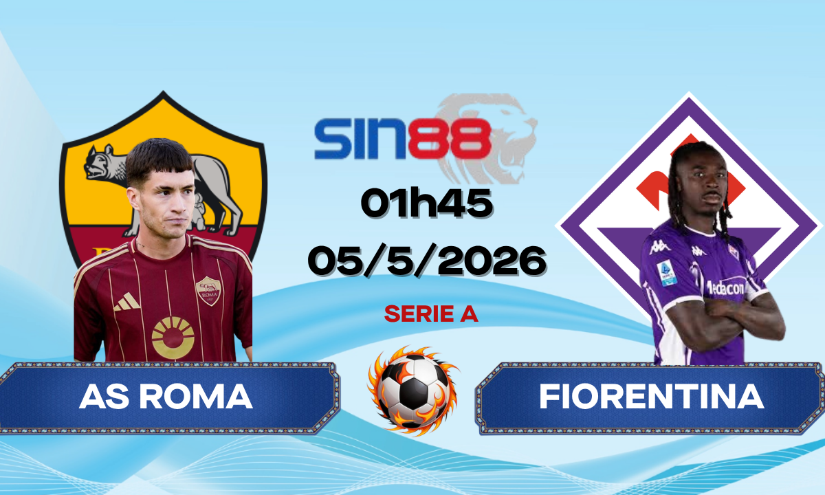 Soi kèo bóng đá AS Roma - Fiorentina 01h45 ngày 05/05/2026 - Serie A
