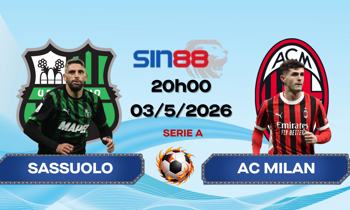 Soi kèo bóng đá Sassuolo – AC Milan 20h00 ngày 03/05/2026 – Serie A